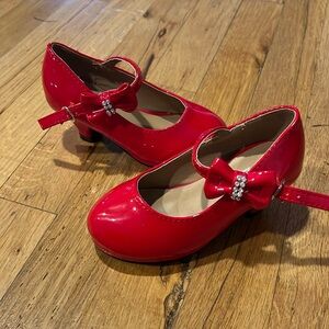 Girls red heels 9 toddler